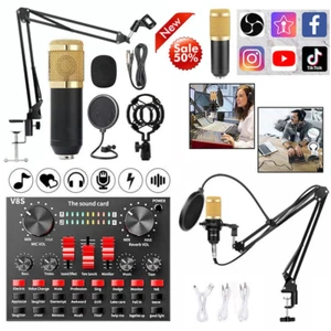 Paquete de micrófono para equipo de podcast y equipo de grabación de estudio, micro USB - Imagen 1 de 12