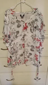 Studio 1940 Women's Plus Top Blouse Ruffle Sleeve Size 30/32 - Picture 1 of 10