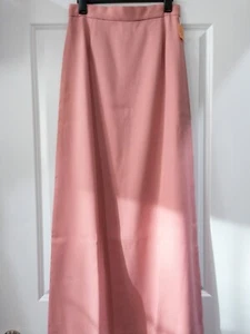 NEW Vintage Women’s  60's 70's JR BAZAAR Solid Pink Maxi Skirt A Line Size 13 - Picture 1 of 7