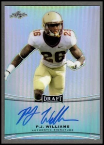 Leaf Metal Draft 2015 #BAPJW P.J. Williams Auto Casi nuevo y nuevo - Imagen 1 de 2