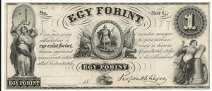P-S141.G 1852 Hungary (Series G) 1 forint note UNC (world/lot)Comb Ship - Picture 1 of 2