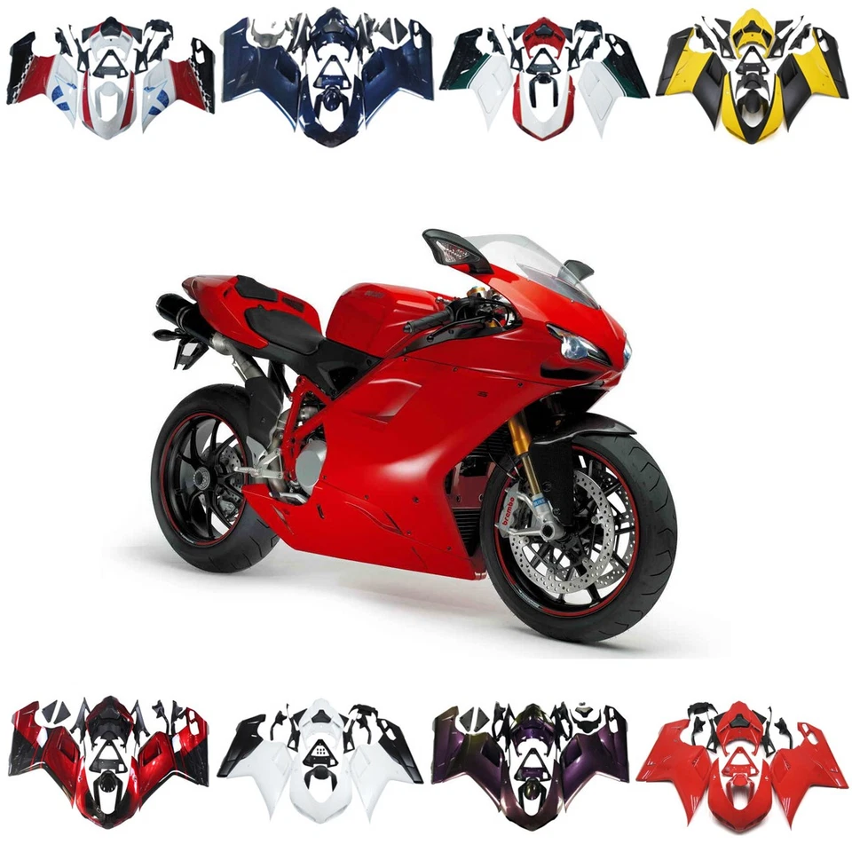 Bodywork For Ducati 1098 848 1198 2007 2008 2010 2011 2012 ABS Fairings Body Kit - Image 1 of 4