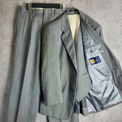 [Three Piece] Dunhill Setup Suit Vest 100% Cashmere Gray - Image 1 of 4