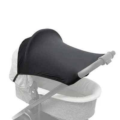 Universal Baby Child Pushchair Stroller Pram Buggy Sun Shade Canopy Cover Black - Image 1 of 4