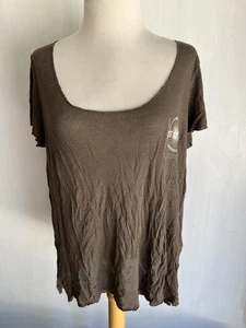 LOS ANGELES "CITY OF ANGELS" Project Social T Scoop Neck Burnout T-Shirt Medium - Picture 1 of 5