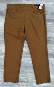 NEW Callaway Golf Pants Mens 38x30 Dark Ginger Stretch Waistband Performance - Picture 1 of 7