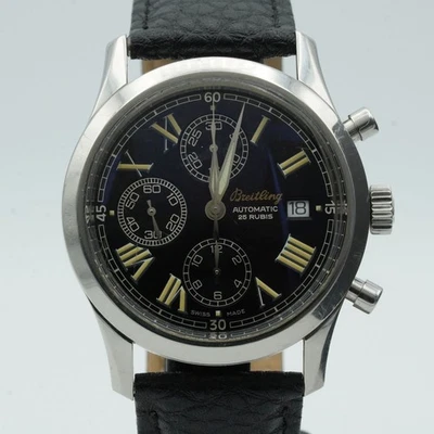 BREITLING NAVITIMER GRAND PREMIER HERREN UHR AUTOMATIK A13024 44MM STAHL BR505 - Bild 1 von 4