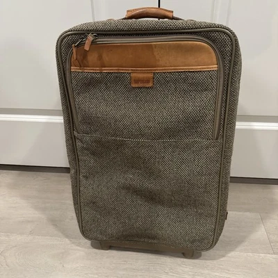 Bolsa de equipaje de mano Hartmann tweed/cuero 22" con ruedas Foto 1 de 4