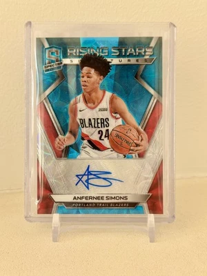 2018-19 Panini Spectra Rising Stars Signatures Anfernee Simons Blue Scope RC /60 - Image 1 of 2