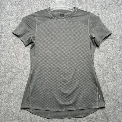 Camisa cooperativa REI para mujer XS gris claro exterior atlética capa base cómoda elástica Foto 1 de 4