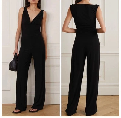 Nuevo con etiquetas Mono Norma Kamali Tara Negro Talla XS Foto 1 de 4