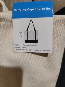 Borsa da viaggio Deluxe in tela, borsa a tracolla, borsa resistente 19" x 15" - Foto 1 di 7