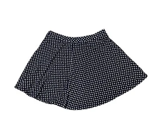 Old Navy Girl’s Skort Size 8 Medium Navy Blue w/ White Polka Dots 100% Cotton - Picture 1 of 9