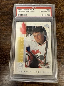 Patrick Marleau - 1996-97 Upper Deck #384 RC - San Jose Sharks GEM MT 10 Canada - Picture 1 of 2