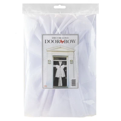Christmas Door Bow Luxury Decoration X 1 52cm x 35. 1cm x 5. 9cm White Diamante - Image 1 of 4