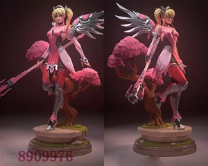 Mercy Angela Ziegler 3D Printing Figure Unpainted Model GK Sculpture Blank Kit - Picture 1 of 9