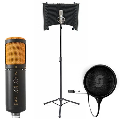 Vocal Booth Pro, USB Mikrofon & Pop Filter Bundle - Bild 1 von 4