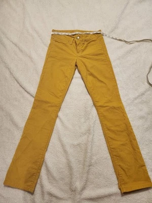 Vintage GAP 1969 Pants Womens Zip Corduroy Golden Yellow Straight Pockets 2009 - Image 1 of 4