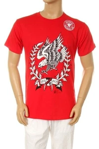 Men's Printed American Flying Eagle Graphic Design Cotton Red T-shirt all size - Picture 1 of 5