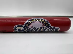 Vintage 2007 Milwaukee Brewers 18 Inch Red Blue Team Logo Mini Bat Signed - Picture 1 of 9