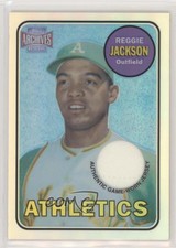 2001 Topps Archives Reserve Rookie Reprint Relics Reggie Jackson #ARR14 HOF