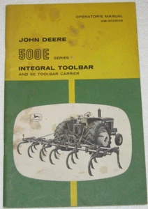 Barra de herramientas integral John Deere serie 500E y operador manual original fabricante de equipos originales - Imagen 1 de 3