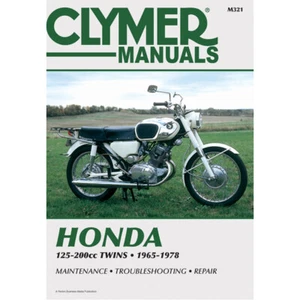 Manual de reparación taller servicio Clymer M321 Honda 125-200cc gemelos 65-78 - Imagen 1 de 1
