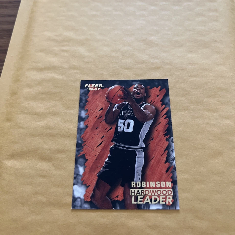 1996 1997 Fleer David Robinson Hardwood Leader Free Shipping - Image 1 of 3