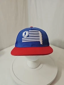Gongshow USA Hockey Mesh Trucker Snapback Mütze rot weiß blau Baumelstreifen - Bild 1 von 8