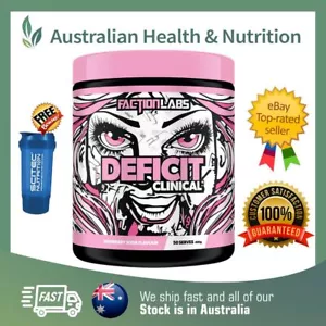 FACTION LABS DEFICIT CLINICAL 50 SERVES + FREE SHIPPING & SHAKER/C4 CAN - Picture 1 of 1
