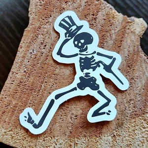 2” Grateful Dead & Co Jerry Garcia Mini Dancing Skeleton PREMIUM Vinyl Stickers - Picture 1 of 3