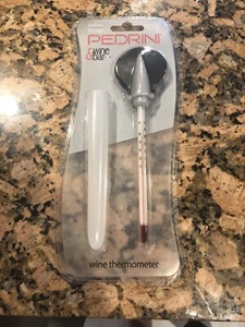 New in Package Pedrini Italian Design Wine Thermometer Bar Tool - Picture 1 of 2
