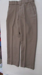 New Men's 31" Reg Poly Tan Dress Pants By Flying Cross - Picture 1 of 8