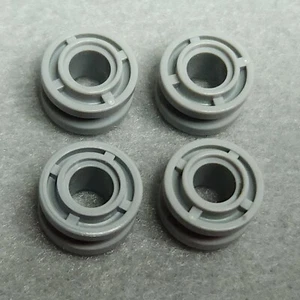 LEGO Part 42610 Wheel 11mm D x 8mm with Center Groove Light Bluish Gray x4 - Picture 1 of 6