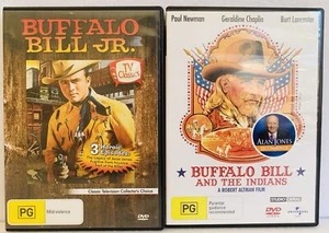 2x Buffalo Bill DVDs, & The Indians (Paul Newman) Buffalo Bill Jr 3 TV Eps L New - Picture 1 of 4