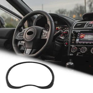 Speedometer Frame Cover Sticker For Subaru WRX Saloon 2015-21Black Carbon Fiber - Picture 1 of 6