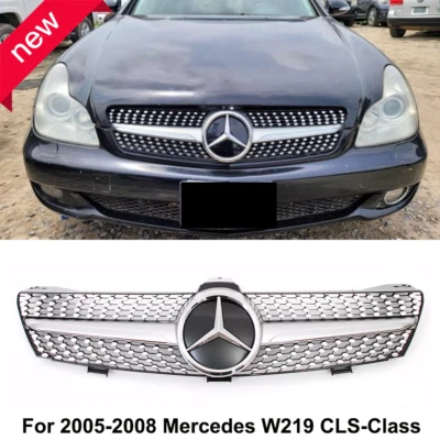 Front Grille Grill w/Star For Mercedes Benz W219 CLS350 CLS550 CLS500 2005-2008 Foto 1 de 4