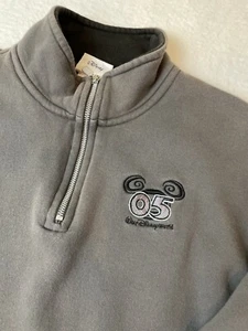 Walt Disney World 2005 Unisex Size Large Gray Quarter Zip Sweatshirt - Picture 1 of 8
