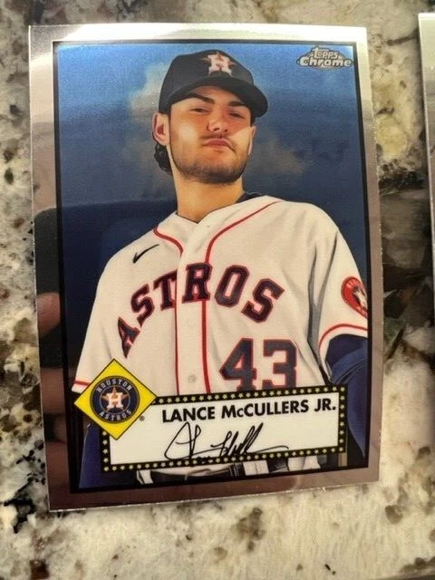2022 TOPPS CHROME PLATINUM BASE CARD HOUSTON ASTROS LANCE MCCULLERS JR #404 - Image 1 of 1