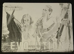 Topps AMC The Walking Dead 2017 Season 7 Black Printing Plate 1/1 Sophia & Carol - Picture 1 of 5