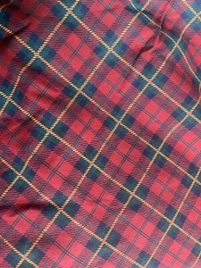 Christmas Holiday Red Plaid Bedskirt 14" Queen Box Pleat Cabin VTG Springs - Picture 1 of 9