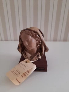 Mezzobusto di Cartapesta di Giuseppe De Tommasi Donna con velo Trad. Leccese - Foto 1 di 3
