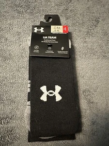 Under Armour Team Men's Cushioned Crew Socks 7-8.5 Black / Gray. Brand New - Picture 1 of 5