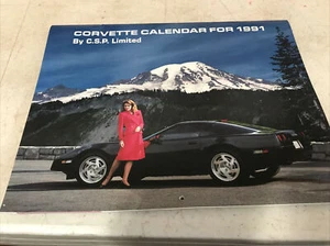 1991 Corvette Calendar Vintage CSP Limited ,Spokane Trivia - Picture 1 of 7