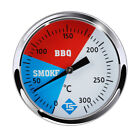 300 Celsius 2  Edelstahl Grill BBQ Raucher Grill  Temperatur Anzeige O7D1