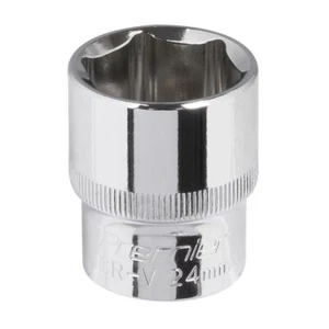 Sealey 24mm Walldrive Standard Lunghezza Cromato Presa 1.3cmSq Drive SP1224 - Foto 1 di 1