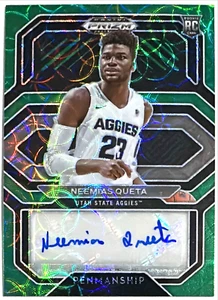 2021-22 Prizm Draft Neemias Queta Auto RC 7/8 Choice Green Celtics Color Match - Picture 1 of 2