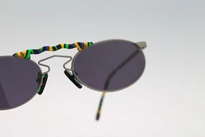 Robert Rudger 440 90, Vintage 90s colorful oval aviator sunglasses women, NOS - Picture 1 of 10
