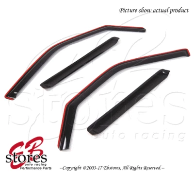 Deflector de visera de ventilación de canal teñido de humo 4 piezas para Ford Expedition 1997-2017 Foto 1 de 4