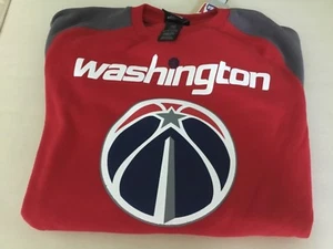 Washington Wizards Basketball Adidas Langarmshirt NBA Jungen L Neu Rot Grau  - Bild 1 von 4